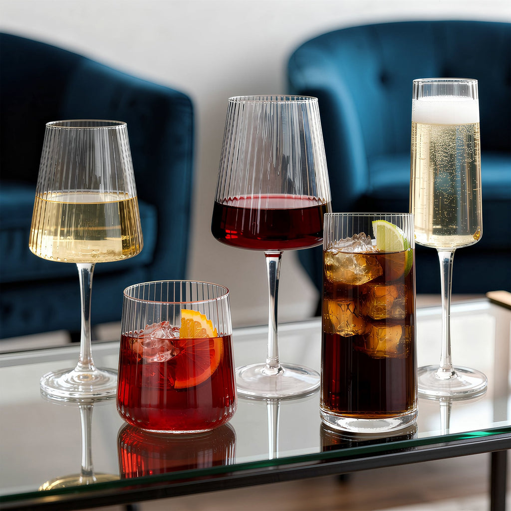 630ml Chelsea Optic Crystal Red Wine Glasses - Pack of 6
