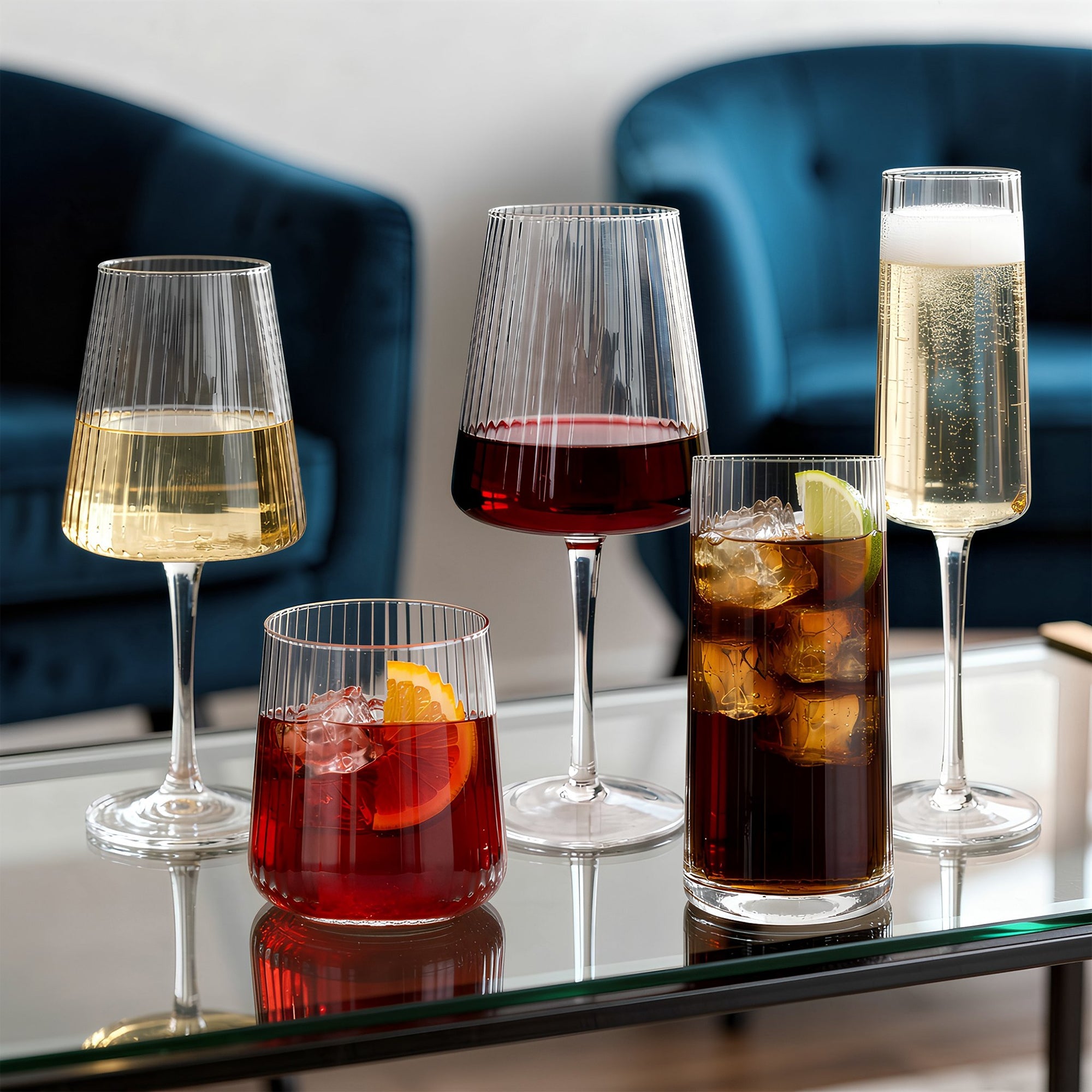 480ml Chelsea Optic Crystal White Wine Glasses - Pack of 6