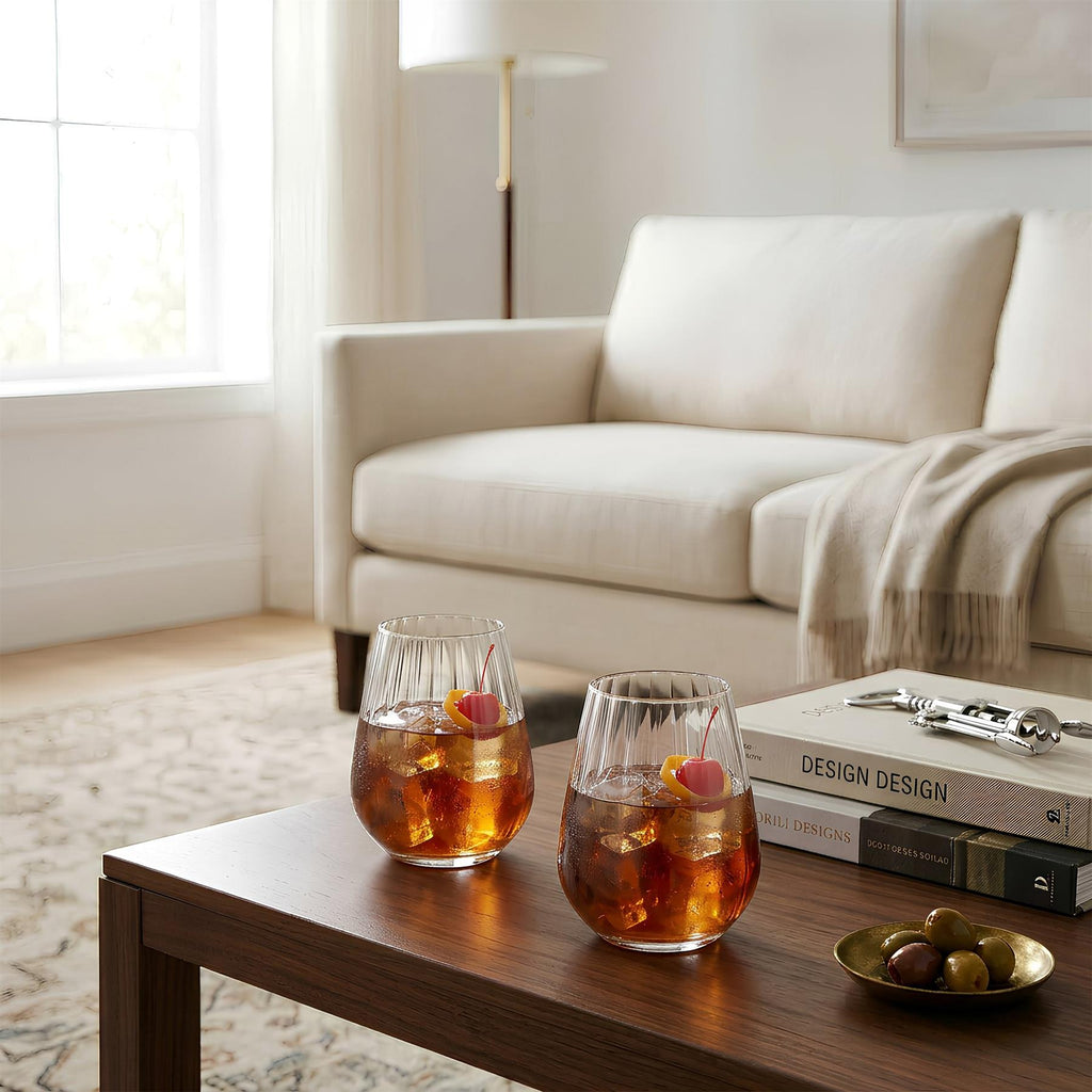 460ml Kensington Optic Crystal Tumbler Glasses - Pack of 6