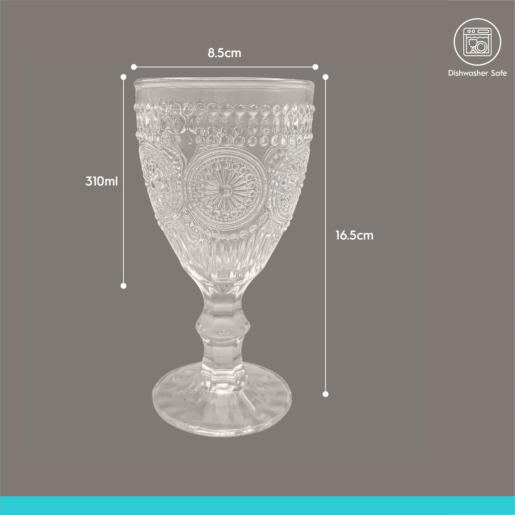 310ml Amore Ribbed Wine Glasses - Pack of 6